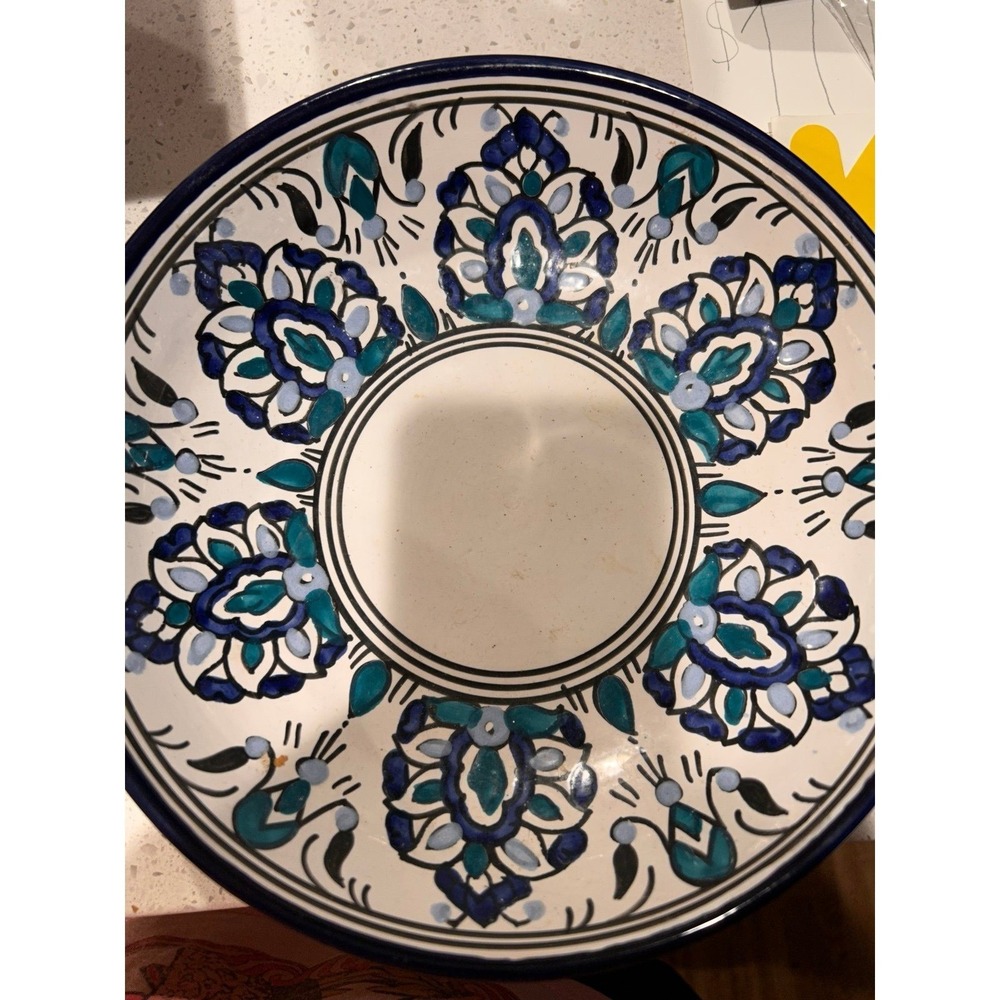 Unbranded Decorative Bowl Unisex OS Blue Excellent Vintage Ceramic Hand-painted